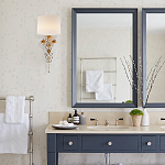 Бра с цветочным основанием и тканевым абажуром Tugella Flower Lamp варинант исполнения - 3 | Loft Concept в Барнауле