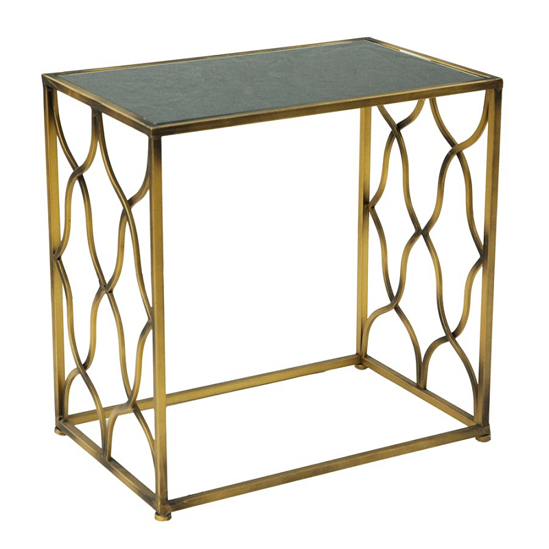 Консоль Golden Broken Rhombuses Золотой Черный в Барнауле | Loft Concept 