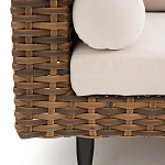 Трехместный садовый диван из плетеного пластика Matteo варинант исполнения - 4 | Loft Concept в Барнауле