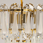 Люстра многоярусная с овальными прозрачными подвесками 28 см Harmonica варинант исполнения - 6 | Loft Concept в Барнауле