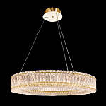 Люстра подвесная круглая из прозрачного хрусталя с золотым корпусом Selfsufficient варинант исполнения - 9 | Loft Concept в Барнауле