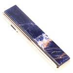 Зажигалка электронная с накладкой из натурального камня Содалит и с USB проводом для зарядки Stone Lighters варинант исполнения - 1 | Loft Concept в Барнауле