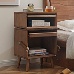 Тумбочка прикроватная деревянная Робот Robot Desk варинант исполнения - 2 | Loft Concept в Барнауле