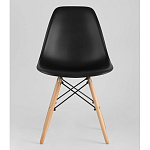 Пластиковый стул на ножках из массива бука Eames Black варинант исполнения - 4 | Loft Concept в Барнауле