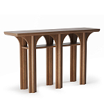 Консоль деревянная с арочным основанием Arch Passage варинант исполнения - 1 | Loft Concept в Барнауле