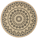 Ковер круглый из комбинированного состава Fantasy варинант исполнения - 1 | Loft Concept в Барнауле