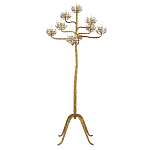 Торшер золотой в виде растения Golden Flower Glade варинант исполнения - 2 | Loft Concept в Барнауле