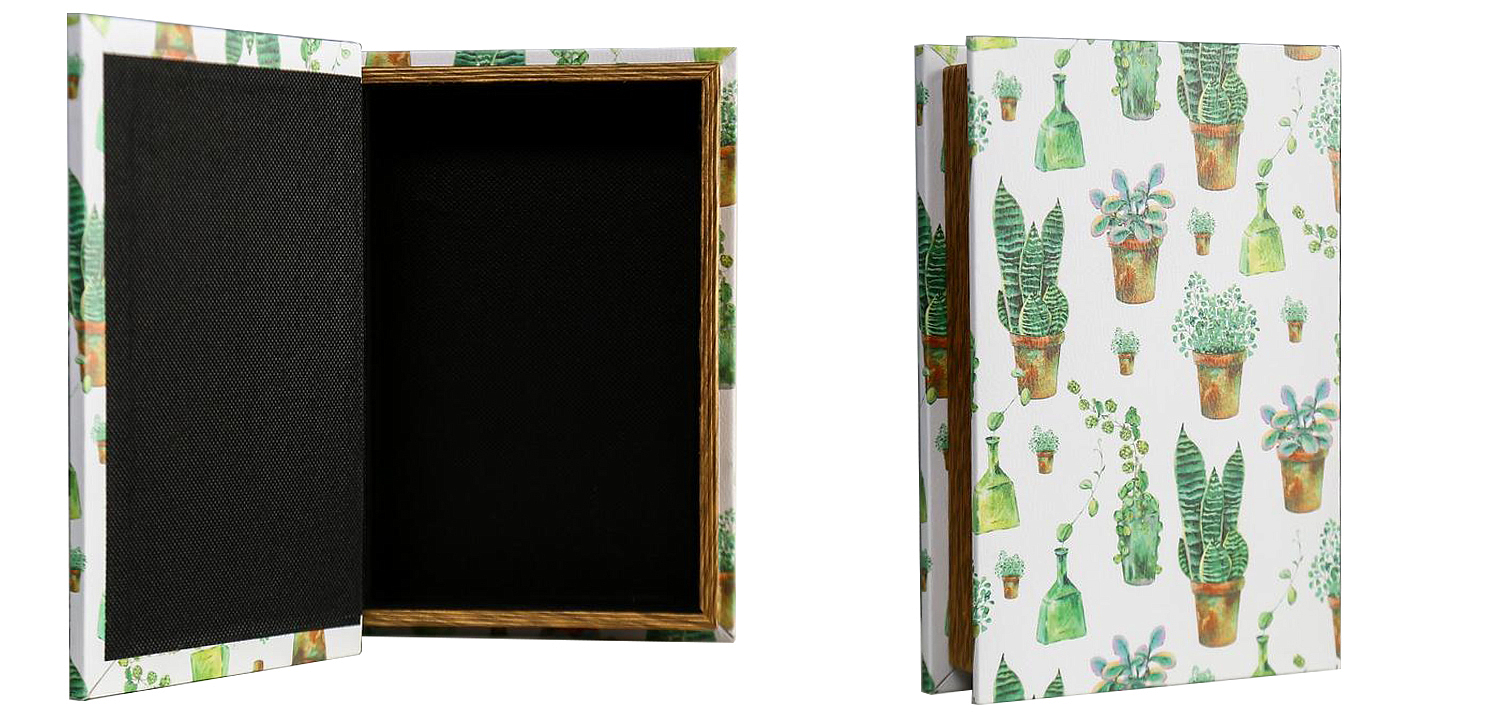 Шкатулка-книга Succulents Mirror Book Box Шкатулка-книга Succulents Mirror Book Box - Loft-Concept в Барнауле
