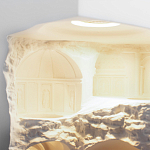 Встраиваемый в стену гипсовый светильник под покраску в античном стиле Antiquity Athena варинант исполнения - 11 | Loft Concept в Барнауле