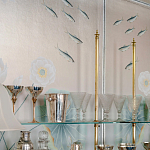 Обои ручная роспись Jakuchu Original colourway on Tarnished Silver gilded paper варинант исполнения - 1 | Loft Concept в Барнауле