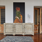 Комод в винтажном стиле с 3-мя дверцами Cardenas Chest of Drawers Vintage Beige варинант исполнения - 2 | Loft Concept в Барнауле