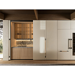 Кухонный гарнитур из камня и дерева с раздвижными дверцами TIVALÌ 2.0 Dada Engenereed Kitchen варинант исполнения - 2 | Loft Concept в Барнауле