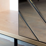 Шкаф с 2-мя зеркальными дверцами Serena Mirror Cabinet варинант исполнения - 4 | Loft Concept в Барнауле