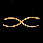 Люстра волнистой формы с фактурным хрустальным плафоном Light Delight варинант исполнения - 1 | Loft Concept в Барнауле