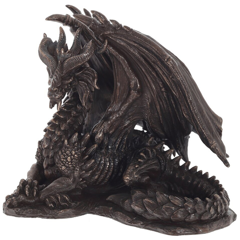 Декоративная статуэтка Дракон Dragon Dark Bronze Statuette Темная бронза Декоративная статуэтка Дракон Dragon Dark Bronze Statuette Темная бронза в Барнауле | Loft Concept