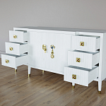 Большой Комод-буфет Elsa Dreams White с ящиками варинант исполнения - 6 | Loft Concept в Барнауле