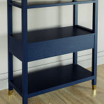 Стеллаж Elsa Dreams Blue со стеклянными полками и ящиком варинант исполнения - 6 | Loft Concept в Барнауле