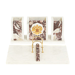 Настольный письменный набор из мрамора и креноида с гербом России Marble Accessory варинант исполнения - 1 | Loft Concept в Барнауле