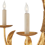 Люстра золотая с декором в виде перьев Bunch of Feathers варинант исполнения - 1 | Loft Concept в Барнауле