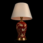 Настольная лампа бордовая с изображением птиц Slip Away варинант исполнения - 4 | Loft Concept в Барнауле