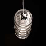 Люстра линейная с 6-ю прозрачными стеклянными плафонами округлой формы HANDLE GRAPE варинант исполнения - 7 | Loft Concept в Барнауле