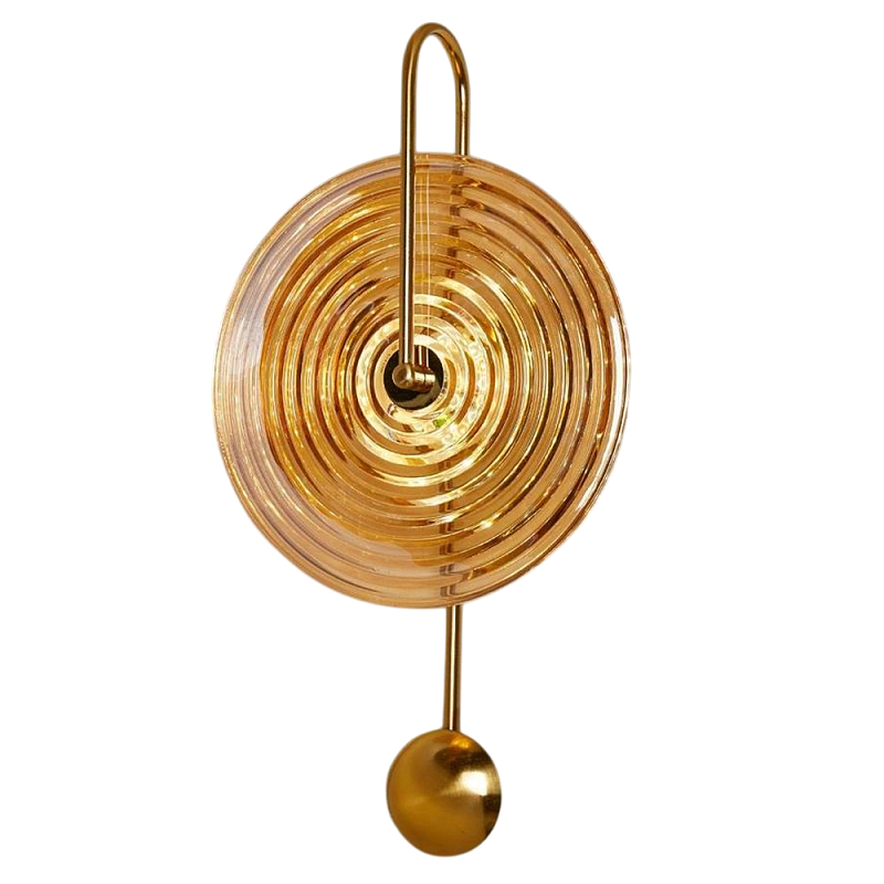 Бра бронзовое с с прозрачными стеклянными плафонами Golden Spiral Бронза Бра бронзовое с с прозрачными стеклянными плафонами Golden Spiral Бронза в Барнауле | Loft Concept