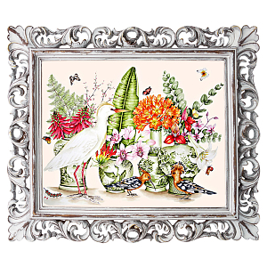 Постер White Heron and Hoopoe Poster