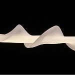 Люстра горизонтальная с волнистым белым плафоном Golden Swirl варинант исполнения - 6 | Loft Concept в Барнауле