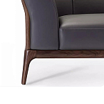 Кресло большое c каркасом из массива дерева Walnut Armchair варинант исполнения - 3 | Loft Concept в Барнауле