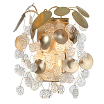 Бра с декоративными подвесками из прозрачного стекла в форме монеток FAIRYTREE Light варинант исполнения - 2 | Loft Concept в Барнауле