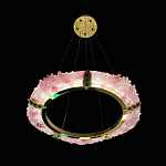 Люстра в форме кольца розовая Warm Pink Light варинант исполнения - 5 | Loft Concept в Барнауле