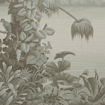 Обои ручная роспись Le Brésil Crystal Grey варинант исполнения - 2 | Loft Concept в Барнауле