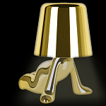 Настольная лампа фигурная цвета золото с гладким абажуром Высота 17 см Sophia варинант исполнения - 1 | Loft Concept в Барнауле