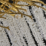 Люстра многоярусная с каркасом из металла и прозрачными подвесками FAIRYTREE Light варинант исполнения - 1 | Loft Concept в Барнауле