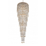 Люстра многоярусная каскадная с хрустальными подвесками Roul Crystal Light варинант исполнения - 6 | Loft Concept в Барнауле