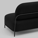 Двухместный диван черного цвета COLOR BLOCK варинант исполнения - 5 | Loft Concept в Барнауле