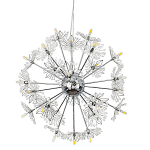 Люстра Chamomile Silver с Хрустальным Плафоном