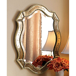 Зеркало настенное овальное в раме цвета шампань Mirror Splashes варинант исполнения - 1 | Loft Concept в Барнауле