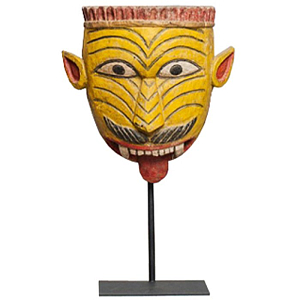 Маска ручная объемная резьба Индийский Тигр