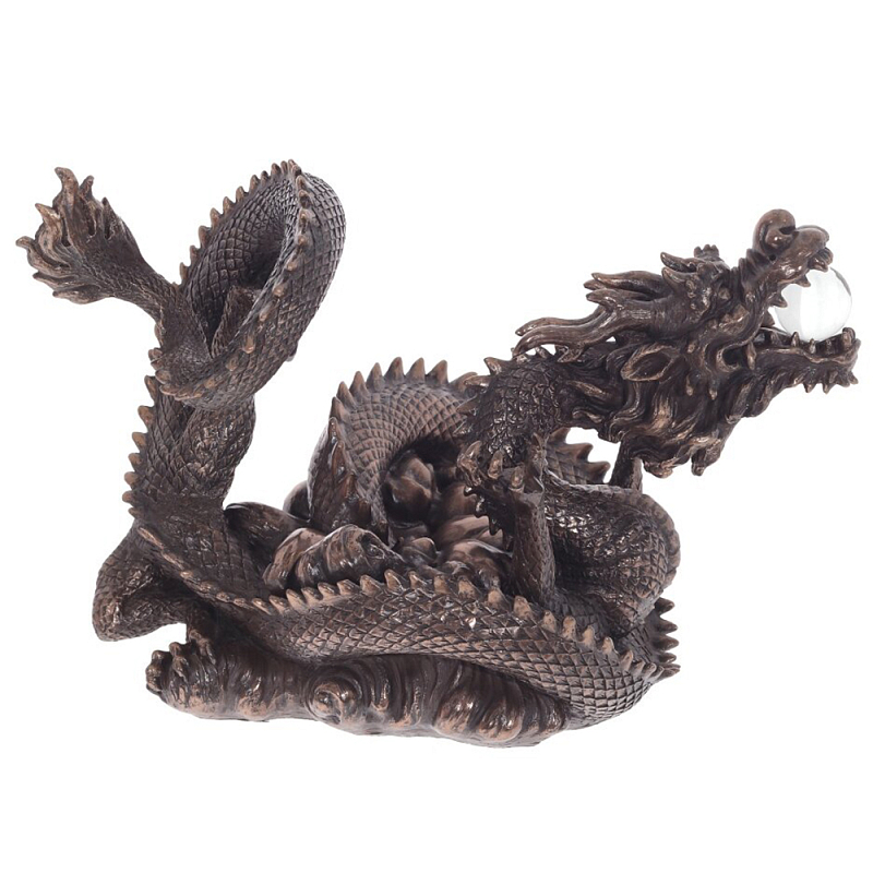 Декоративная статуэтка Дракон Fuzanglong Dragon Dark Bronze Statuette Темная бронза Прозрачный Декоративная статуэтка Дракон Fuzanglong Dragon Dark Bronze Statuette Темная бронза Прозрачный в Барнауле | Loft Concept