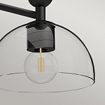 Люстра с 3-мя прозрачными полусферическими плафонами из стекла Alora Mood варинант исполнения - 8 | Loft Concept в Барнауле