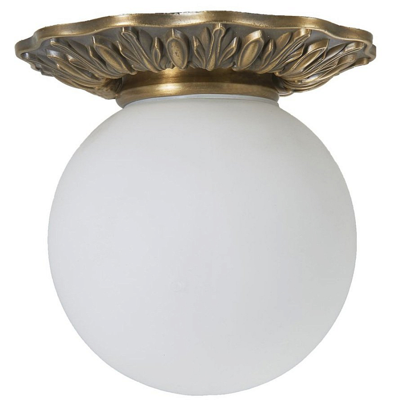 Потолочный светильник Globus Lamp Bronze Бронза Молочный Потолочный светильник Globus Lamp Bronze Бронза Молочный в Барнауле | Loft Concept