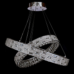 Люстра на 2 кольца с текстурной огранкой Reflection of Reality варинант исполнения - 1 | Loft Concept в Барнауле