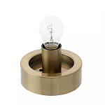 Настольный светильник с плафоном из затемненного стекла с рельефным узором Glass lampshade with Relief Pattern варинант исполнения - 2 | Loft Concept в Барнауле