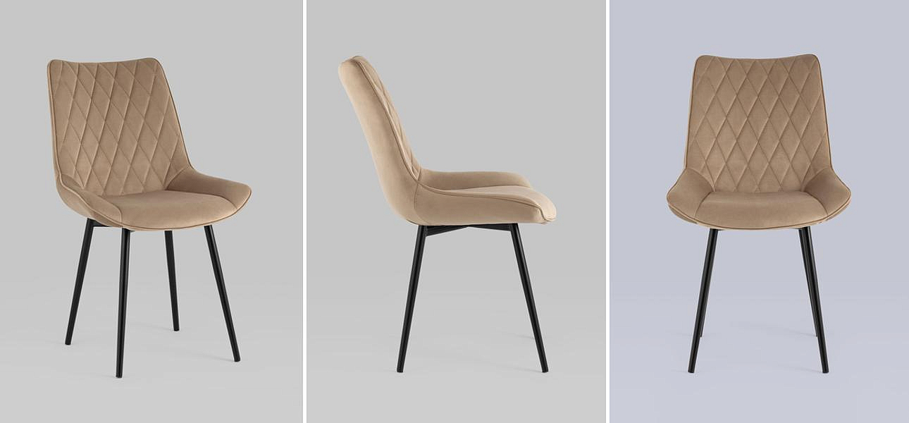 Стул Seoul S Chair Бежевый Велюр Капучино Стул Seoul S Chair Бежевый Велюр Капучино - Loft-Concept в Барнауле