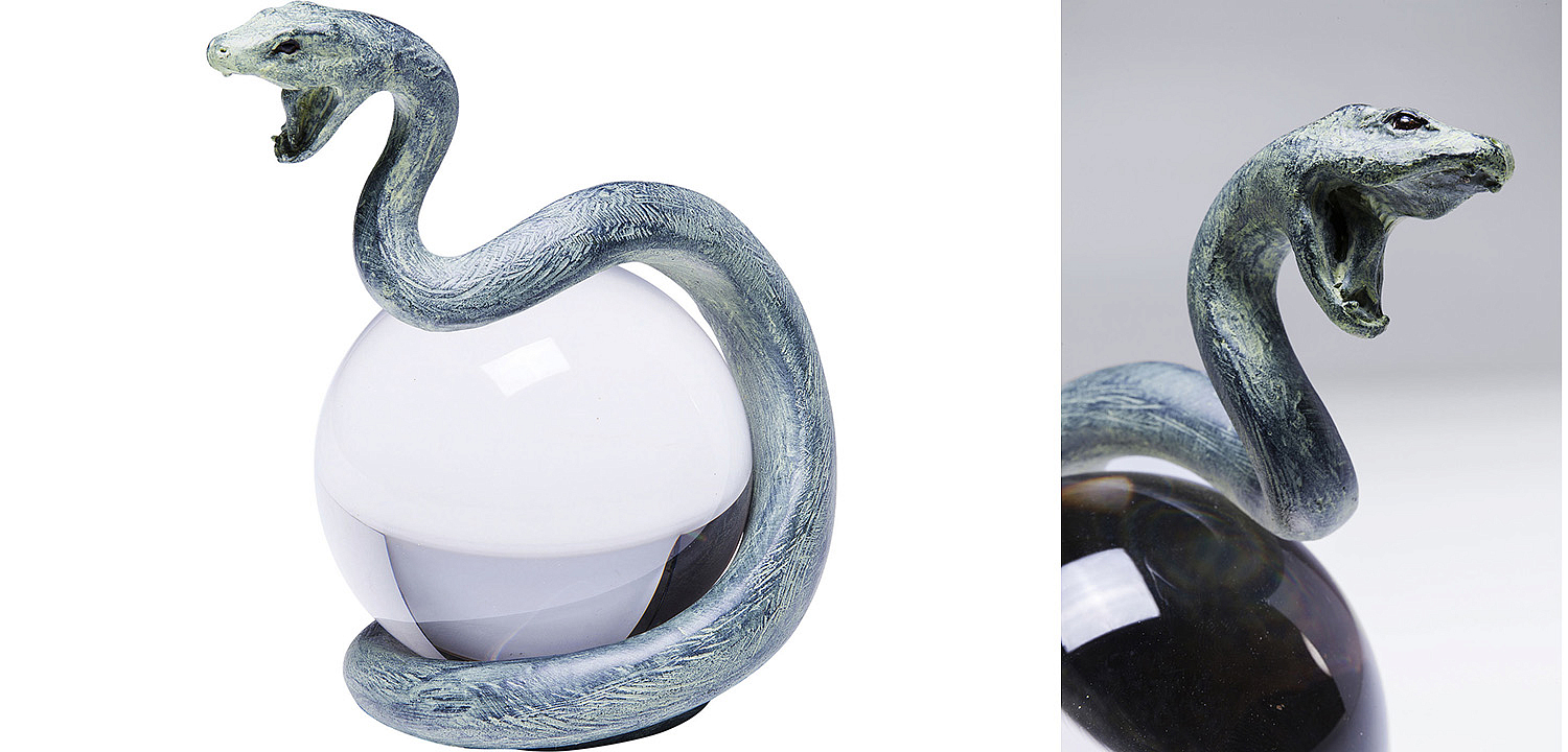 Статуэтка Змея на прозрачном шаре - Loft-Concept в Барнауле