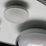 Потолочный светильник овальной формы белого цвета с 4-мя лампами Lunar Pebbles варинант исполнения - 11 | Loft Concept в Барнауле