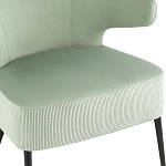 Современное мягкое кресло на металлических ножках Rakush Pistachio варинант исполнения - 6 | Loft Concept в Барнауле