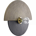 Круглый настенный фактурный светильник Textured Disc варинант исполнения - 1 | Loft Concept в Барнауле