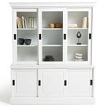 Витрина из массива сосны Cobbett White Wood Showcase варинант исполнения - 2 | Loft Concept в Барнауле